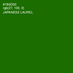#1B6D00 - Japanese Laurel Color Image